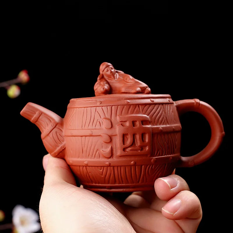 180cc Yixing Zisha Teapot Chinese Handmade Kungfu Tea Kettle Purple Clay Home Decor Pottery Teaware Set Tea Ceremony