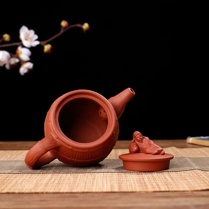 180cc Yixing Zisha Teapot Chinese Handmade Kungfu Tea Kettle Purple Clay Home Decor Pottery Teaware Set Tea Ceremony