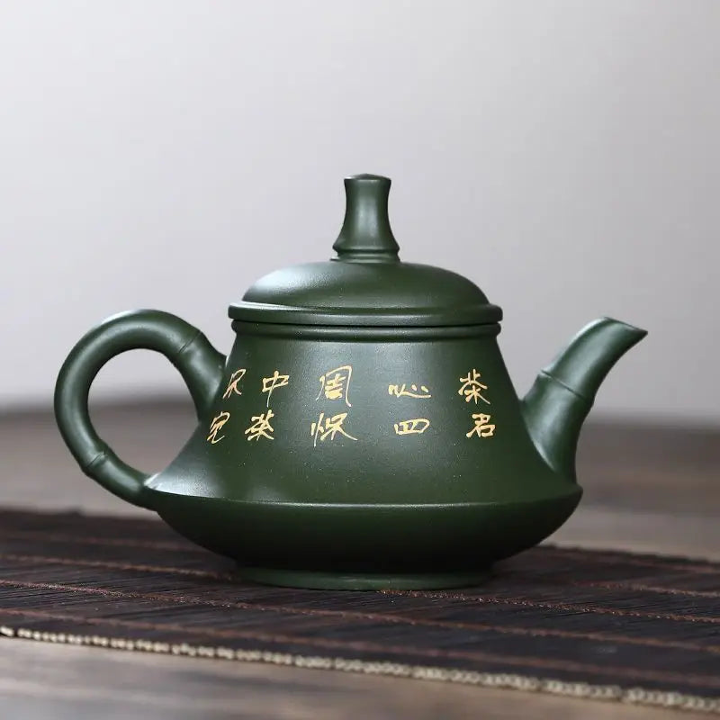 180ml&260ml Hand Painted Yixing Teapot Handmade Purple Clay Green Tea Pot Kung Fu Zisha Teapot Tea Set