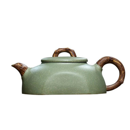 180ml Authentic Yixing Purple Clay Teapots Famous Handmade Tea Pot Raw Ore Bean Green Sand Kettle Chinese Zisha Tea Set Teaware