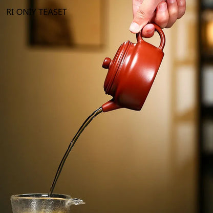 180ml Authentic Yixing Purple Clay Teapots Tradition Handmade Tea Pot Teaware Beauty Kettle Chinese Zisha Tea Set Accessories