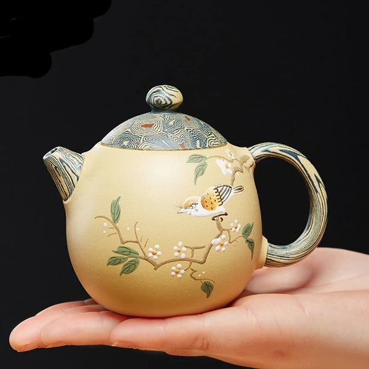 180ml Boutique Yixing Purple Clay Teapot Tradition Section Mud Beauty Tea Pot Handmade Filter Tea Infuser Customized Teaware