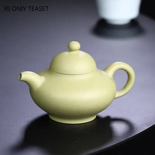 180ml Chinese Yixing High-end Purple Clay Teapots Famous Handmade Tea Pot Raw Ore Green Mud Kettle Zisha Tea Set Collection Gift