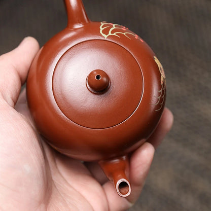 180ml Chinese Yixing Purple Clay Tea Pot Tradition Dahongpao Beauty Teapot Zisha Filter Kettle Customized Tea Accessories