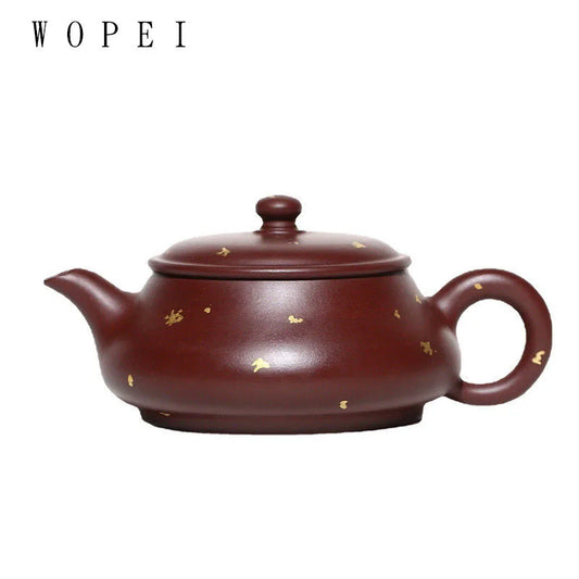 180ml Chinese Yixing Purple Clay Teapot Famous Handmade Tea Pot Raw Ore Purple Vermilion Mud Kettle Authentic Zisha Tea Set
