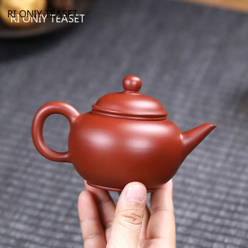 180ml Chinese Yixing Purple Clay Teapots Authentic Raw Ore Dahongpao Mud Tea Pot Kettle Famous Handmade Zisha Tea Set Teaware