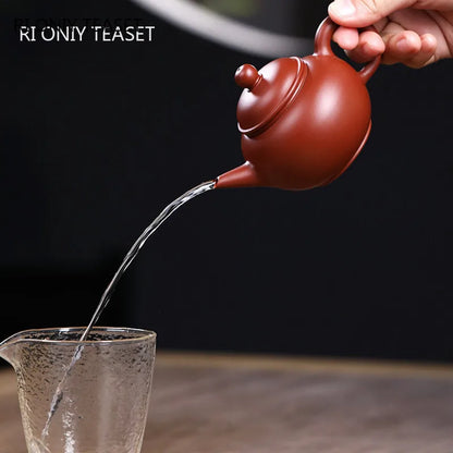 180ml Chinese Yixing Purple Clay Teapots Authentic Raw Ore Dahongpao Mud Tea Pot Kettle Famous Handmade Zisha Tea Set Teaware