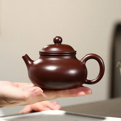 180ml Chinese Yixing Purple Clay Teapots Famous Artists Handmade Tea Pot Raw Ore Beauty Kettle  Zisha Tea Set Teaware