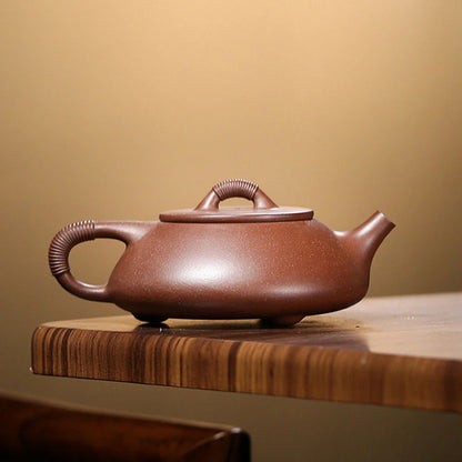 180ml Chinese Yixing Purple Clay Teapots Famous Artists Traditional Handmade Tea Pot Raw Ore Kettle  Zisha Tea Set