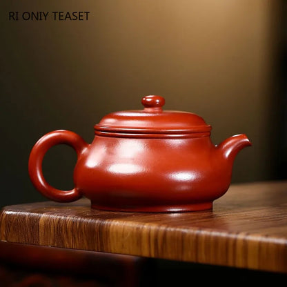 180ml Chinese Yixing Purple Clay Teapots Famous Handmade Tea Pot Raw Ore Dahongpao Mud Kettle Authentic Zisha Tea Set Customized