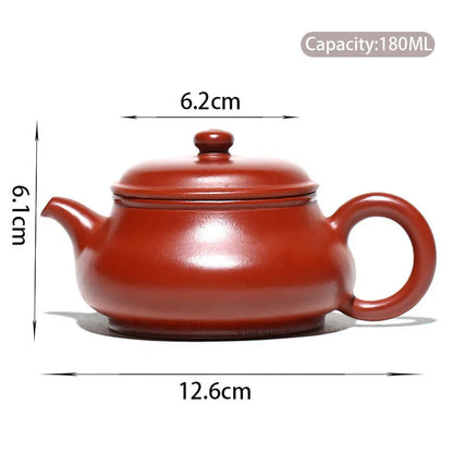 180ml Chinese Yixing Purple Clay Teapots Famous Handmade Tea Pot Raw Ore Dahongpao Mud Kettle Authentic Zisha Tea Set Customized