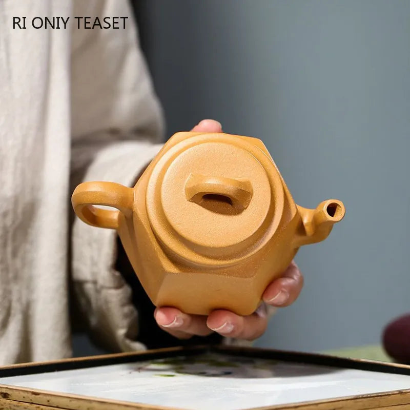 180ml Chinese Yixing Purple Clay Teapots Raw Ore Section Mud Tea Pot Handmade Beauty Kettle Zisha Tea Set Accessories Teaware