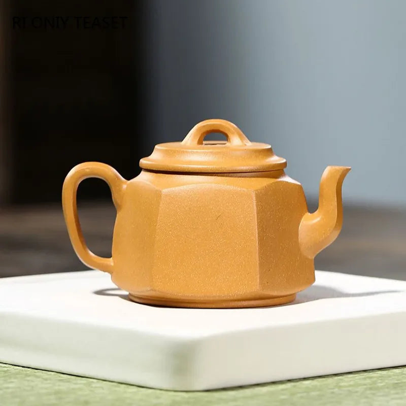 180ml Chinese Yixing Purple Clay Teapots Raw Ore Section Mud Tea Pot Handmade Beauty Kettle Zisha Tea Set Accessories Teaware