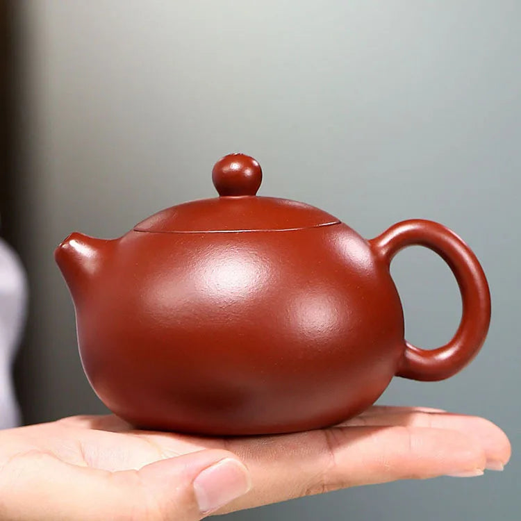 180ml Chinese Yixing Raw Ore Purple Clay Teapots Famous Handmade Xishi Tea Pot Dahongpao Beauty Kettle Zisha Tea Set Teaware