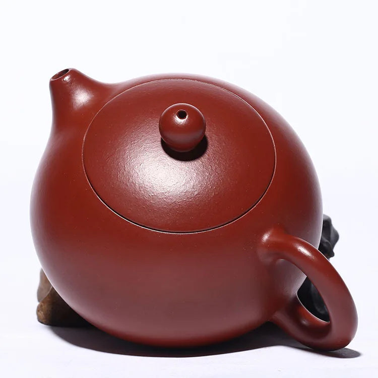 180ml Chinese Yixing Raw Ore Purple Clay Teapots Famous Handmade Xishi Tea Pot Dahongpao Beauty Kettle Zisha Tea Set Teaware