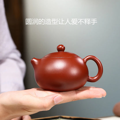 180ml Chinese Yixing Raw Ore Purple Clay Teapots Famous Handmade Xishi Tea Pot Dahongpao Beauty Kettle Zisha Tea Set Teaware
