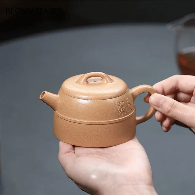 180ml High-end Yixing Purple Clay Teapots Handmade Tea Pot Raw Ore Section Mud Kettle Chinese Zisha Tea Set Collection Gifts