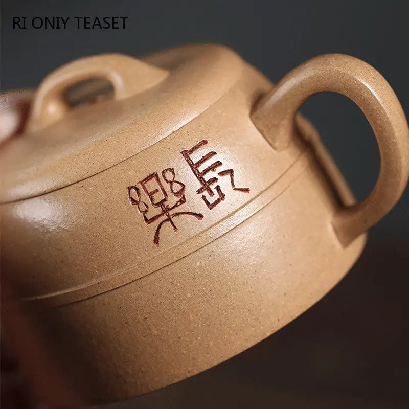180ml High-end Yixing Purple Clay Teapots Handmade Tea Pot Raw Ore Section Mud Kettle Chinese Zisha Tea Set Collection Gifts