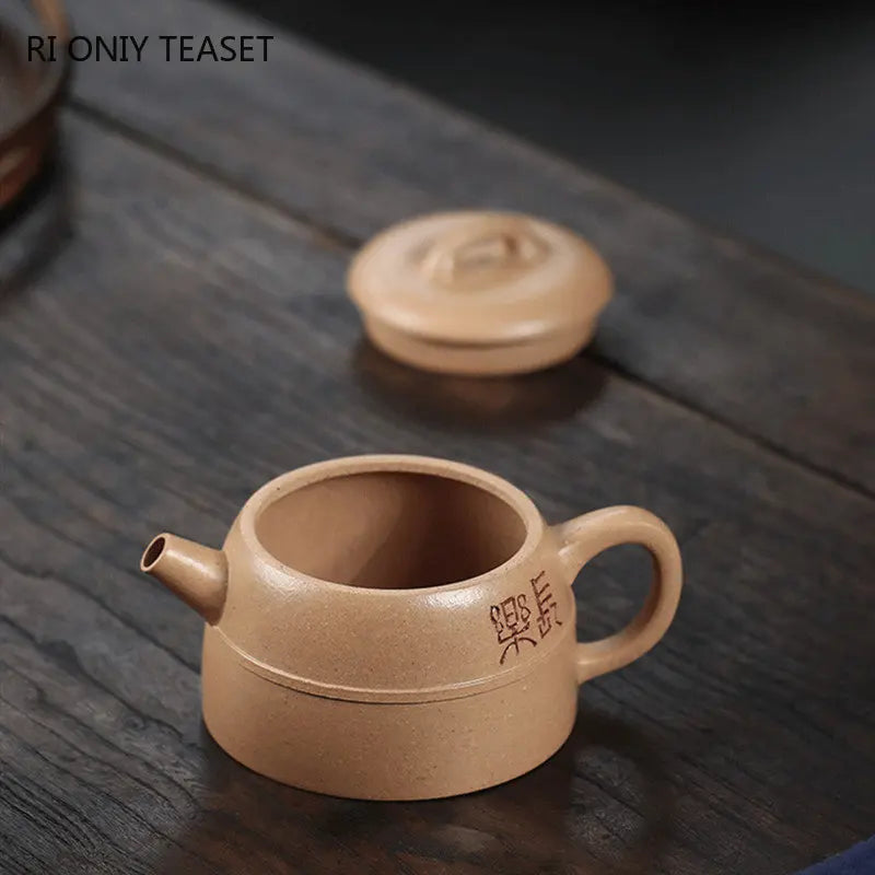 180ml High-end Yixing Purple Clay Teapots Handmade Tea Pot Raw Ore Section Mud Kettle Chinese Zisha Tea Set Collection Gifts