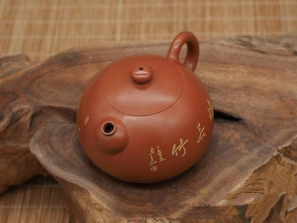 180ml Nixing Handmade Teapot Master Tang Tianyuan Carving  filter handmade nixing clay customized gifts authentic theiere