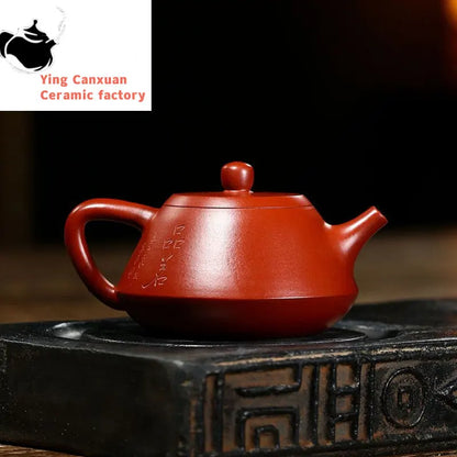 180ml Raw Ore Dahongpao Filter Tea Pot Chinese Yixing Purple Clay Teapot Home Stone Scoop Beauty Kettle Tea Ceremony Supplies