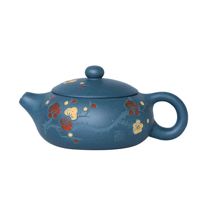 180ml Real Handmade Yixing Teapot Azure Clay Xishi Pot Chinese Kettle Kung Fu Zisha Tea Set Pure Teaware