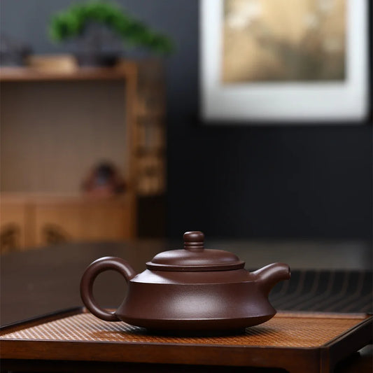 180ml Tradition Yixing Purple Clay Teapots Master Hand-carved Tea Pot Ball Shaped Filter Kettle Chinese Zisha Tea Set Customized