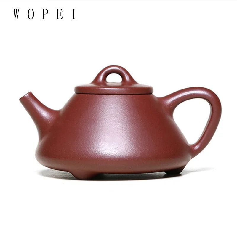180ml Tradition Zisha Filter Tea Pot Chinese Yixing Purple Clay Teapots Handmade Stone Scoop Kettle Customized Teaware Gifts