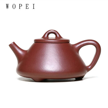 180ml Tradition Zisha Filter Tea Pot Chinese Yixing Purple Clay Teapots Handmade Stone Scoop Kettle Customized Teaware Gifts