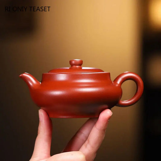 180ml Yixing Famous Artists Purple Clay Teapots Handmade Tea Pot Raw Ore Dahongpao Mud Kettle Chinese Zisha Tea Set Teaware