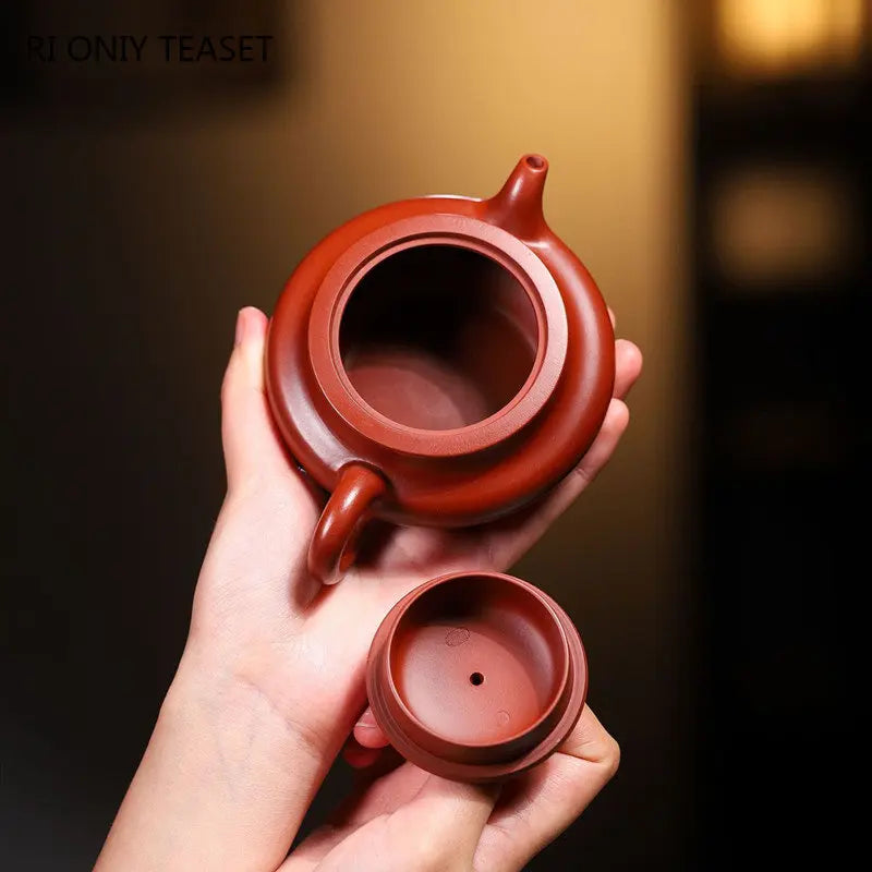 180ml Yixing Famous Artists Purple Clay Teapots Handmade Tea Pot Raw Ore Dahongpao Mud Kettle Chinese Zisha Tea Set Teaware