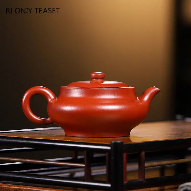180ml Yixing Famous Artists Purple Clay Teapots Handmade Tea Pot Raw Ore Dahongpao Mud Kettle Chinese Zisha Tea Set Teaware