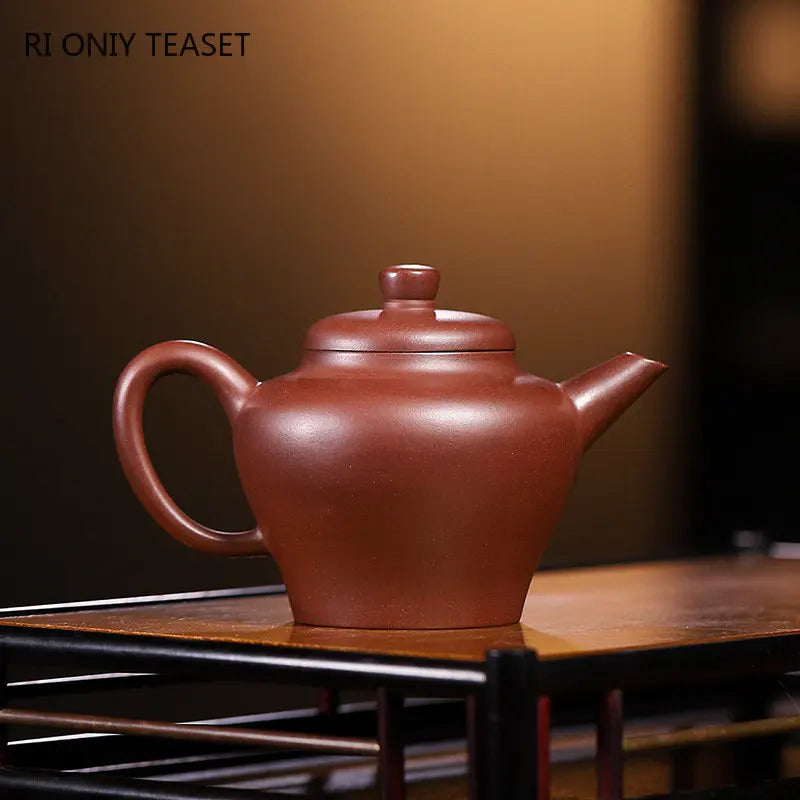 180ml Yixing Famous Purple Clay Teapots Handmade Jade Rabbit Pattern Tea Pot Raw Ore Purple Zhu Mud Kettle Chinese Zisha Tea Set