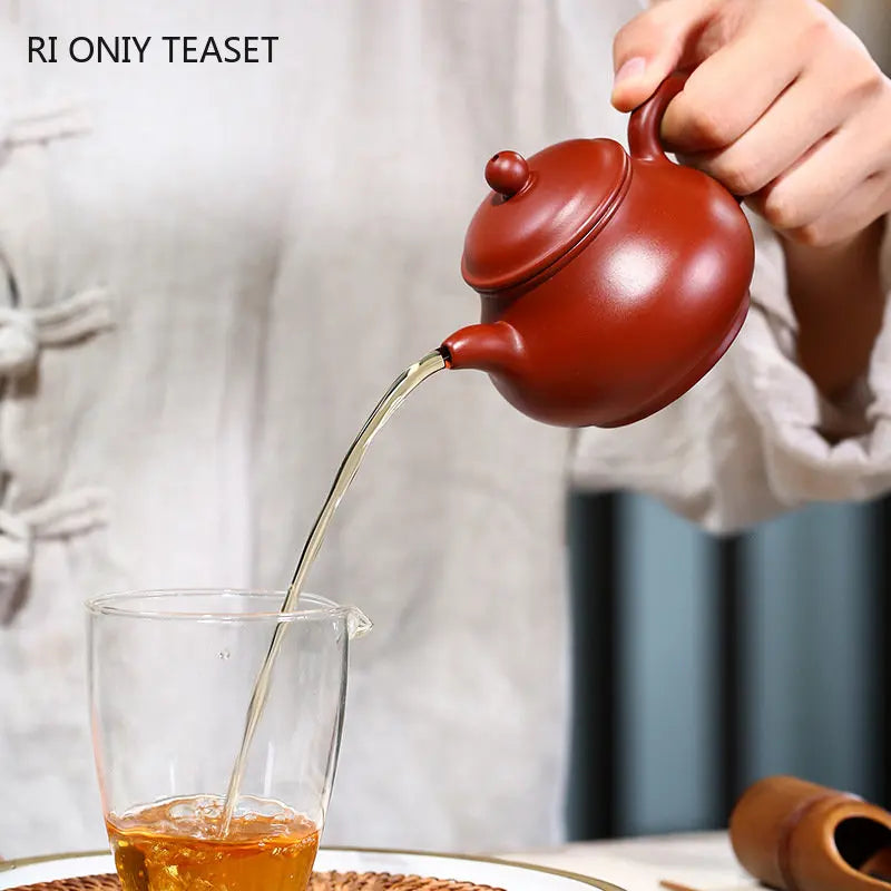 180ml Yixing Famous Purple Clay Teapots Handmade Raw Ore Dahongpao Mud Tea Pot Beauty Kettle Chinese Authentic Zisha Tea Set
