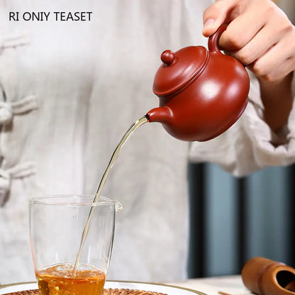 180ml Yixing Famous Purple Clay Teapots Handmade Raw Ore Dahongpao Mud Tea Pot Beauty Kettle Chinese Authentic Zisha Tea Set