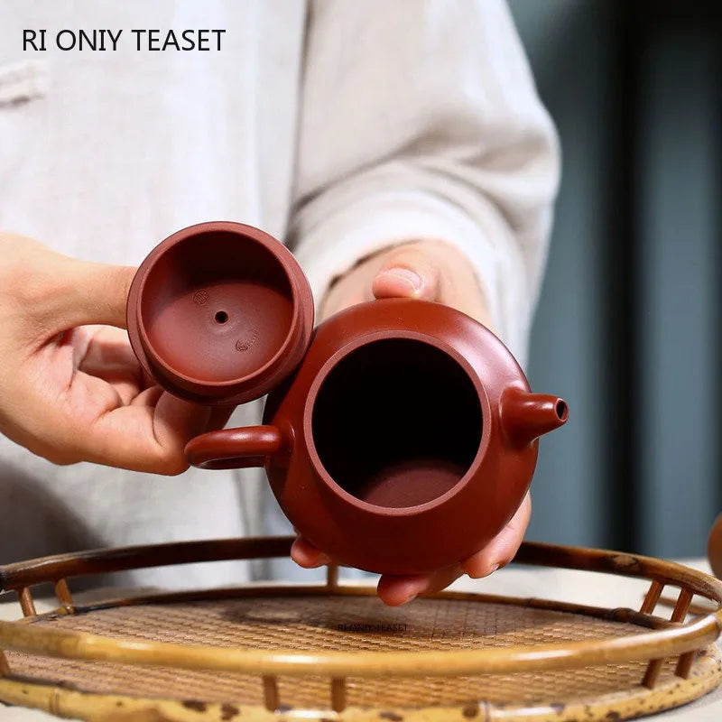 180ml Yixing Famous Purple Clay Teapots Handmade Raw Ore Dahongpao Mud Tea Pot Beauty Kettle Chinese Authentic Zisha Tea Set
