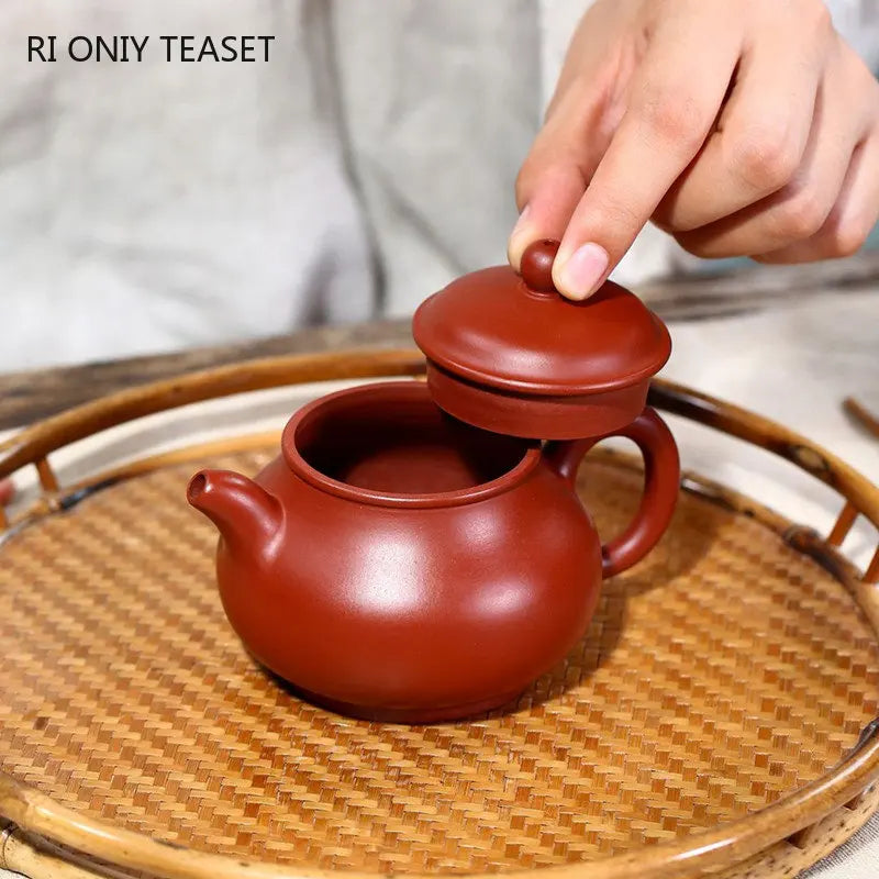 180ml Yixing Famous Purple Clay Teapots Handmade Raw Ore Dahongpao Mud Tea Pot Beauty Kettle Chinese Authentic Zisha Tea Set