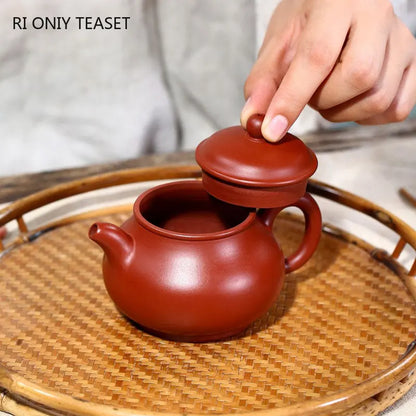 180ml Yixing Famous Purple Clay Teapots Handmade Raw Ore Dahongpao Mud Tea Pot Beauty Kettle Chinese Authentic Zisha Tea Set