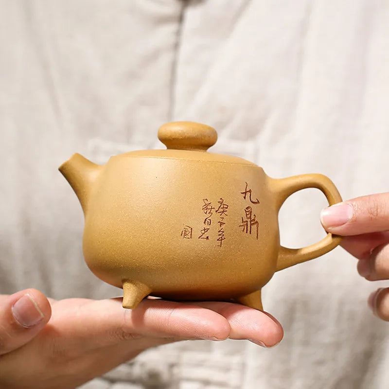180ml Yixing Handmade Purple Clay Teapots Famous Tea Pot home Beauty Kettle Chinese Zisha Tea Set Gifts Customized Drinkware