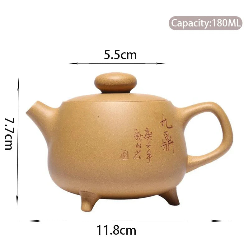 180ml Yixing Handmade Purple Clay Teapots Famous Tea Pot home Beauty Kettle Chinese Zisha Tea Set Gifts Customized Drinkware