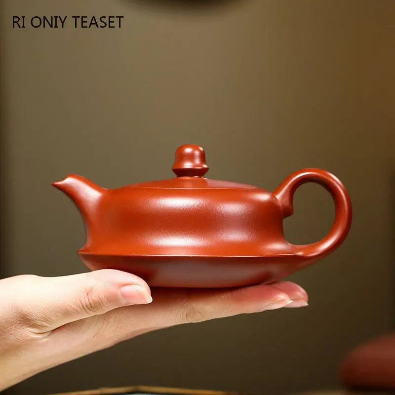 180ml Yixing High-end Purple Clay Teapot Famous Handmade Tea Pot Collection Raw Ore Dahongpao Mud Kettle Chinese Zisha Tea Set