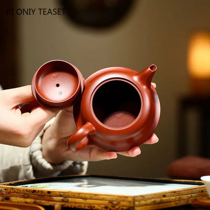 180ml Yixing High-end Purple Clay Teapot Famous Handmade Tea Pot Collection Raw Ore Dahongpao Mud Kettle Chinese Zisha Tea Set