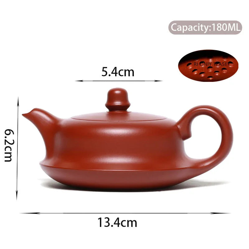180ml Yixing High-end Purple Clay Teapot Famous Handmade Tea Pot Collection Raw Ore Dahongpao Mud Kettle Chinese Zisha Tea Set