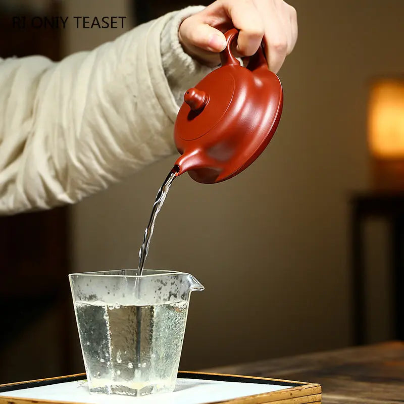 180ml Yixing High-end Purple Clay Teapot Famous Handmade Tea Pot Collection Raw Ore Dahongpao Mud Kettle Chinese Zisha Tea Set