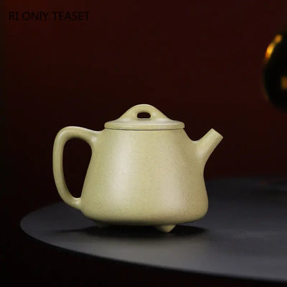 180ml Yixing High-end Purple Clay Teapots Handmade High Stone Scoop Tea Pot Raw Ore Beauty Kettle Zisha Tea Set Collection Gifts