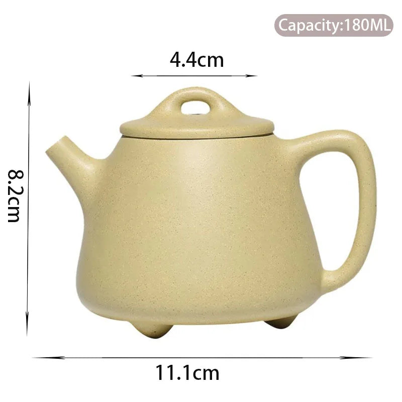 180ml Yixing High-end Purple Clay Teapots Handmade High Stone Scoop Tea Pot Raw Ore Beauty Kettle Zisha Tea Set Collection Gifts