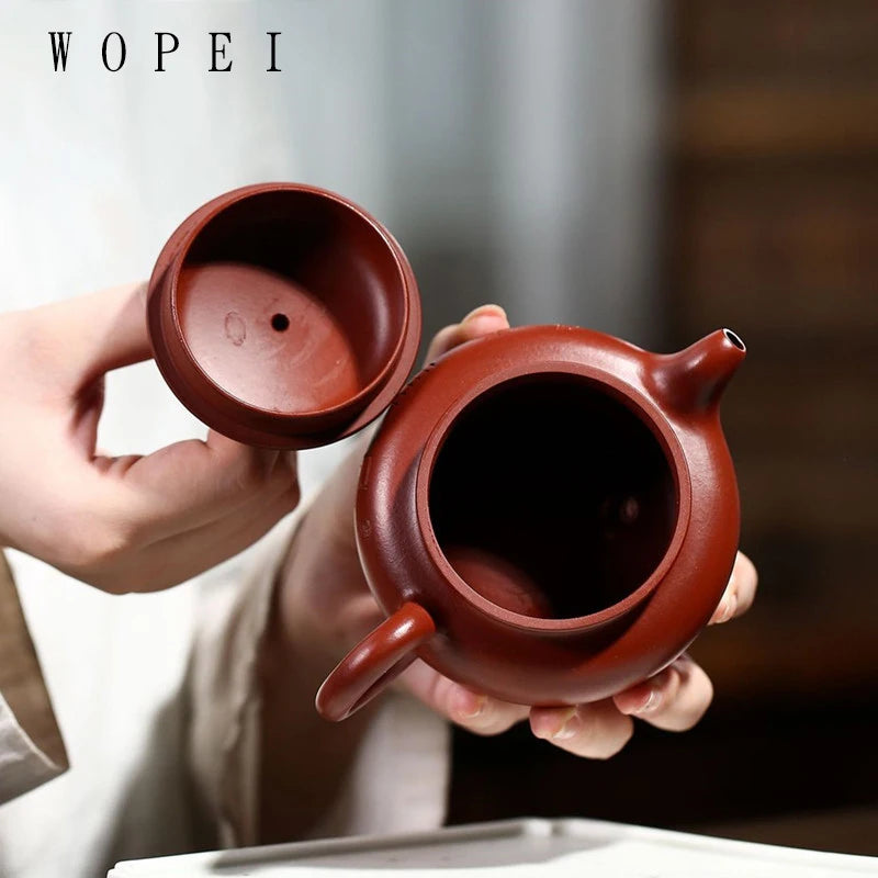 180ml Yixing Purple Clay Teapot Famous Handmade Antique Tea Pot Raw Ore Dahongpao Mud Kettle Chinese Authentic Zisha Tea Set