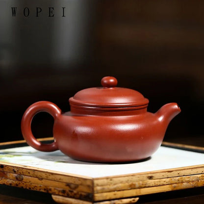180ml Yixing Purple Clay Teapot Famous Handmade Antique Tea Pot Raw Ore Dahongpao Mud Kettle Chinese Authentic Zisha Tea Set