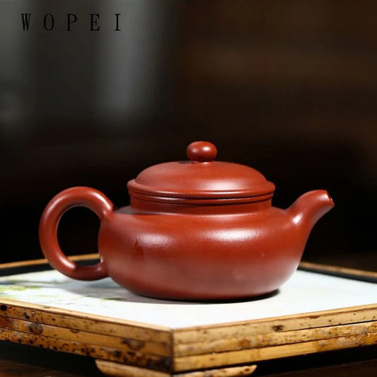 180ml Yixing Purple Clay Teapot Famous Handmade Antique Tea Pot Raw Ore Dahongpao Mud Kettle Chinese Authentic Zisha Tea Set