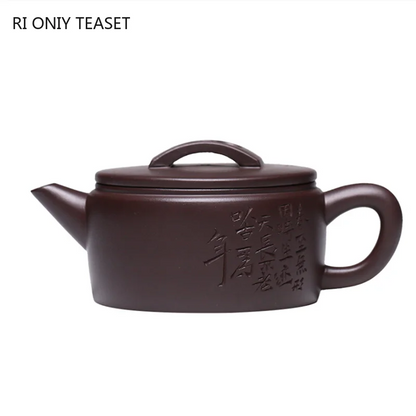 180ml Yixing Purple Clay Teapot Handmade Large Caliber Tea Pot Collection Raw Ore Beauty Kettle Chinese High-end Zisha Tea Set
